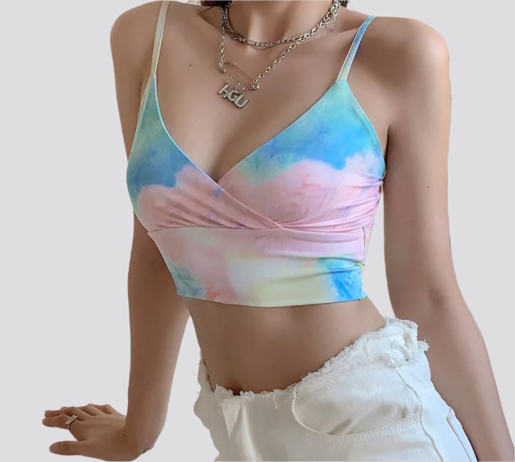 Rainbow crop top