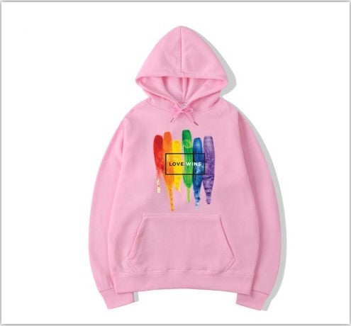 Men's Pride Lgbt Cotton Fleece Hoodies Sweatshirts Man Love Wins Sweatshirts Hoodies Comics Hoodie