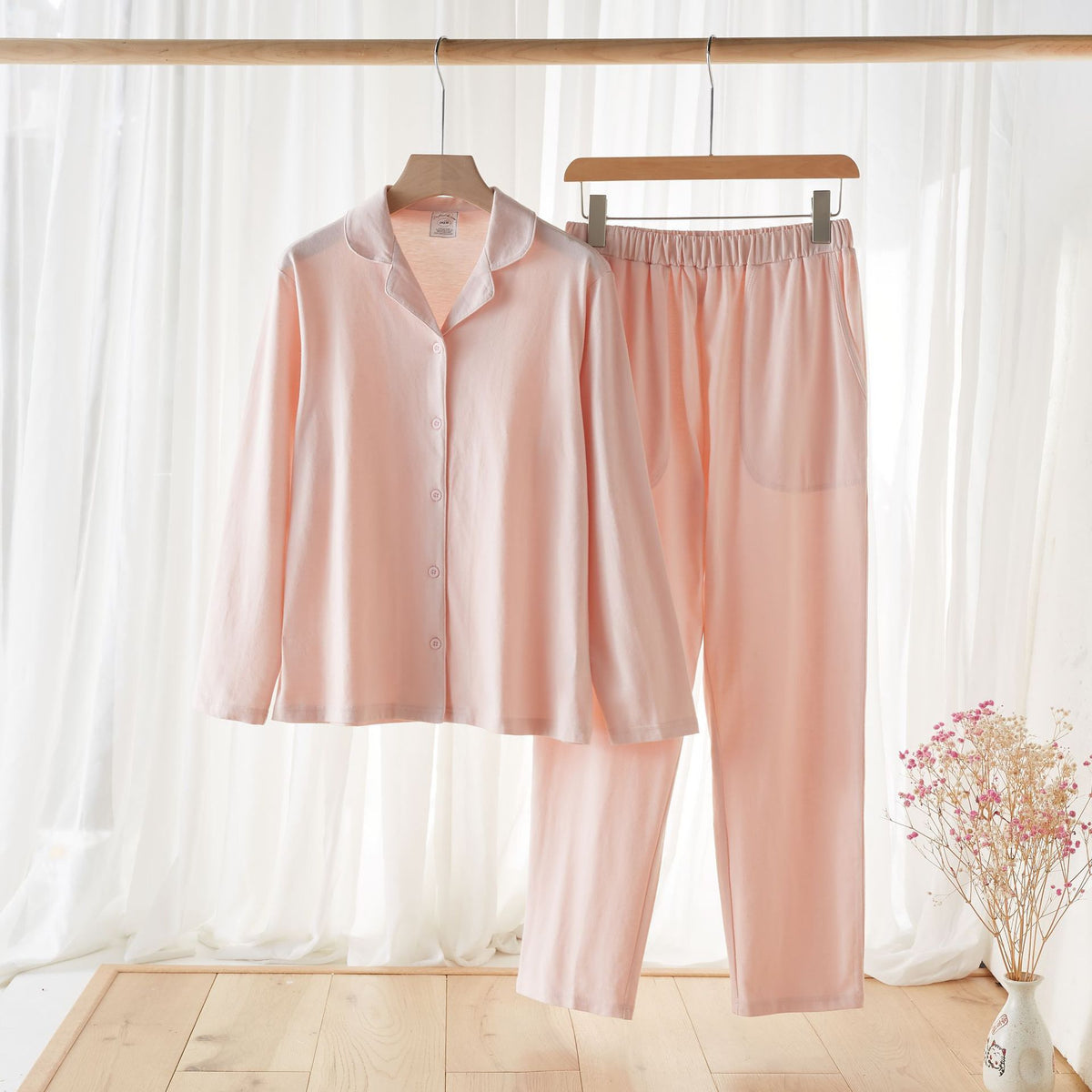 Pure Cotton Home Wear Couple Pajamas Women