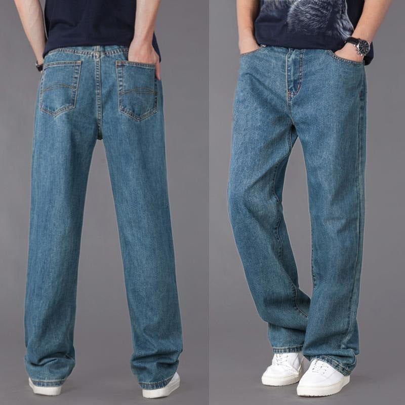 Men's Casual Loose Jeans Straight Fit