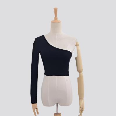 Off Shoulder Sexy Female Knitted Crop Top Women White Black Tops Streetwear Elastic Short T shirt Knitting Cropped Camis Tees