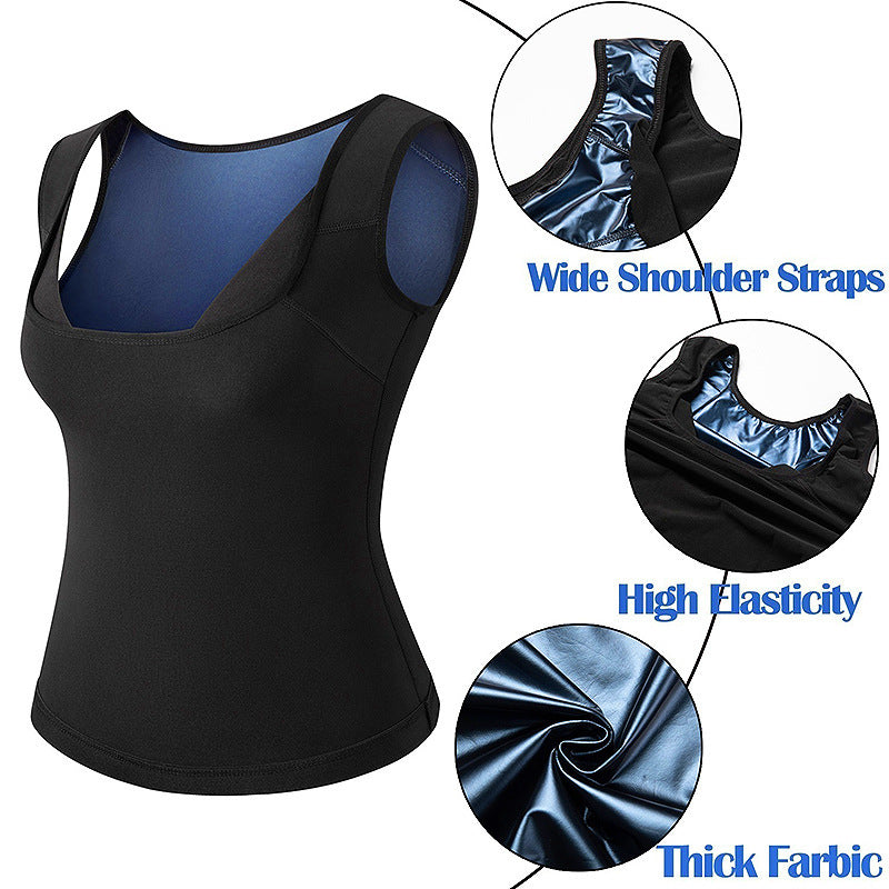 Violently Sweat Belly Contracting Fitness Vest Shapewear