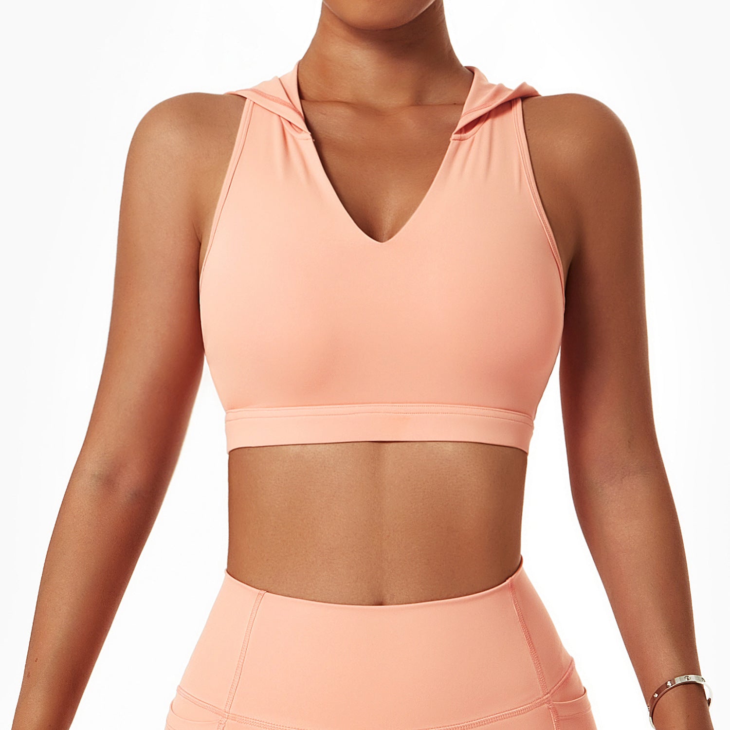 Lulu Nude Yoga Shockproof Back Sports Bra