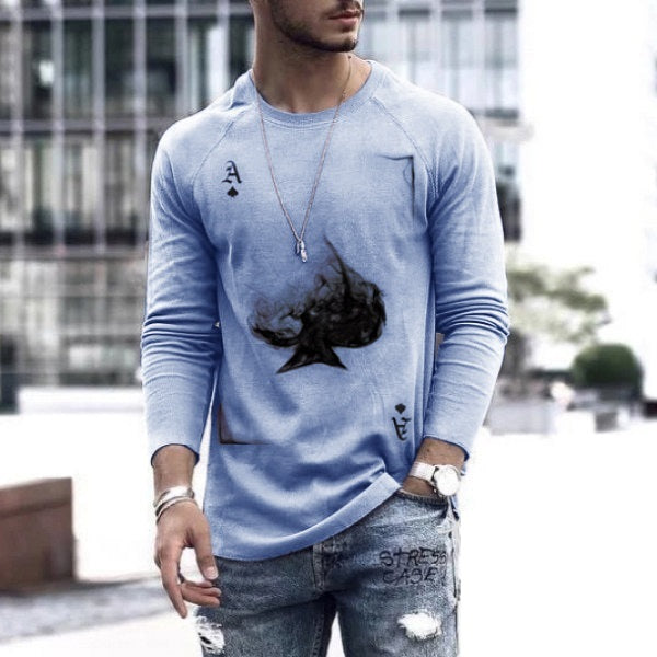 Men's Spring Long-Sleeve Loose Autumn T-Shirts