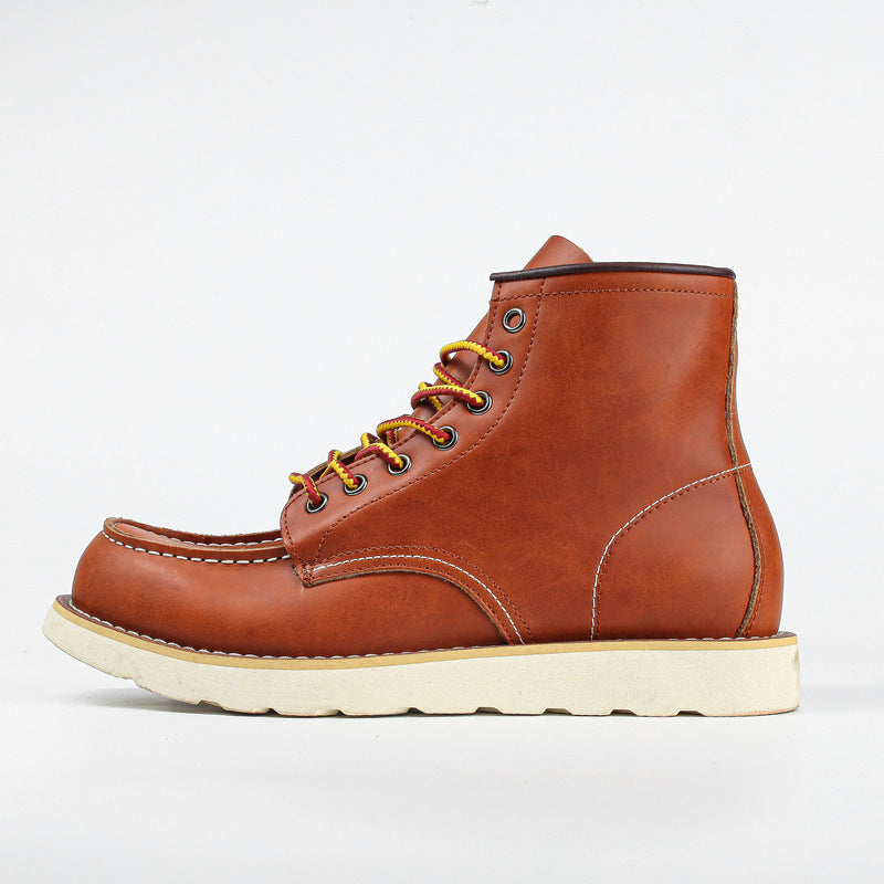 Retro Mark Head Work Boots Casual Martin Men