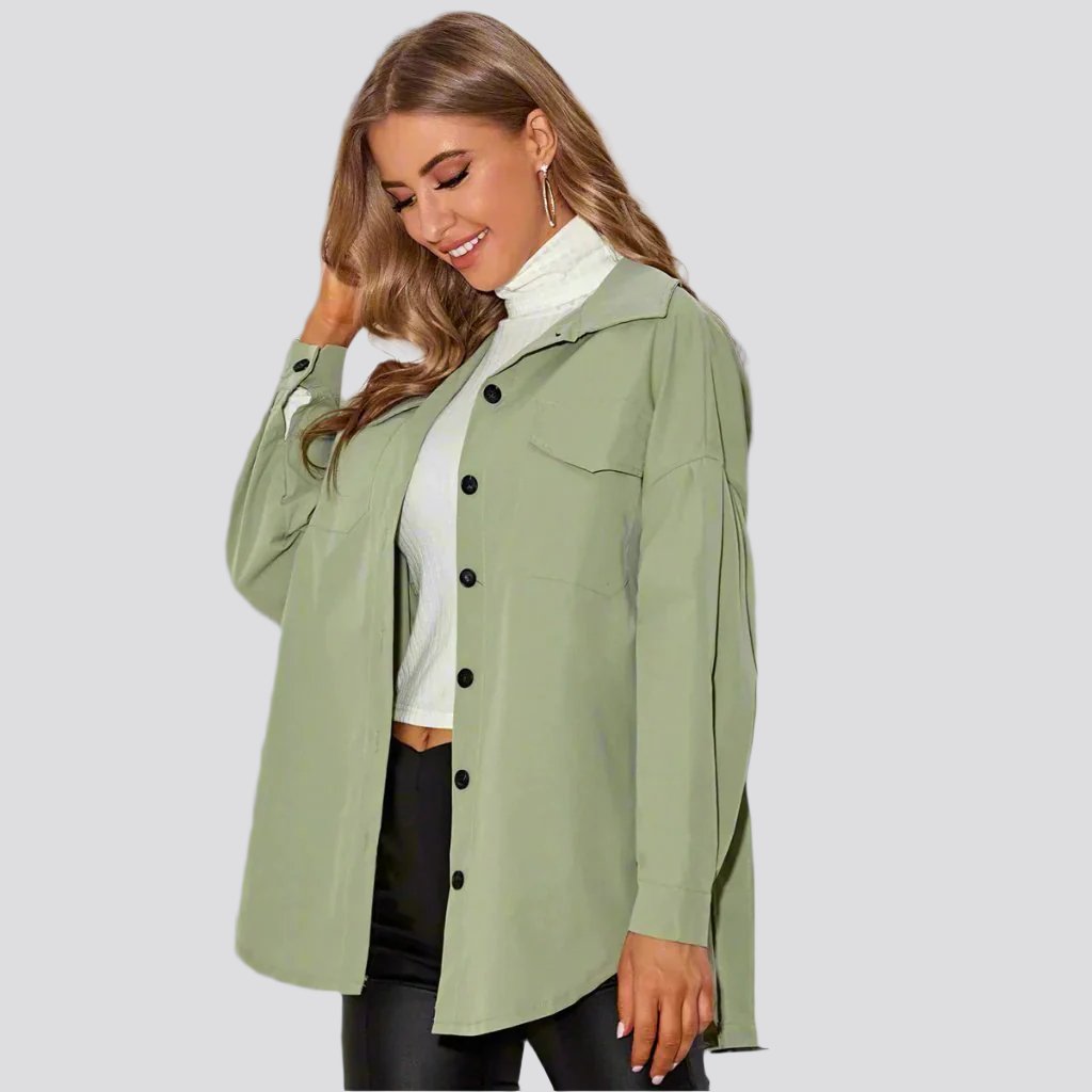 Fashion Macaron Solid Color Shirt Jacket