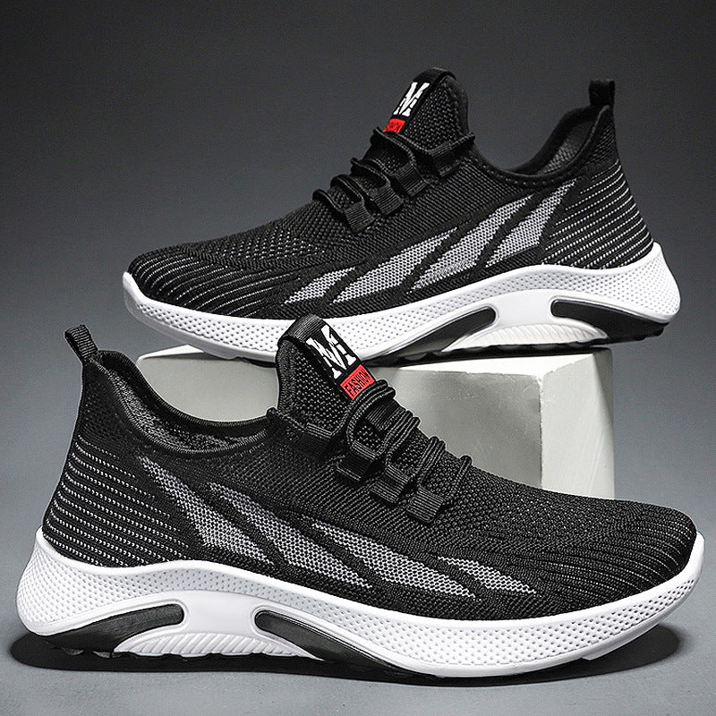 Korean Style Trendy Single Shoes Men's Comfortable Casual Fashion Running Sneakers