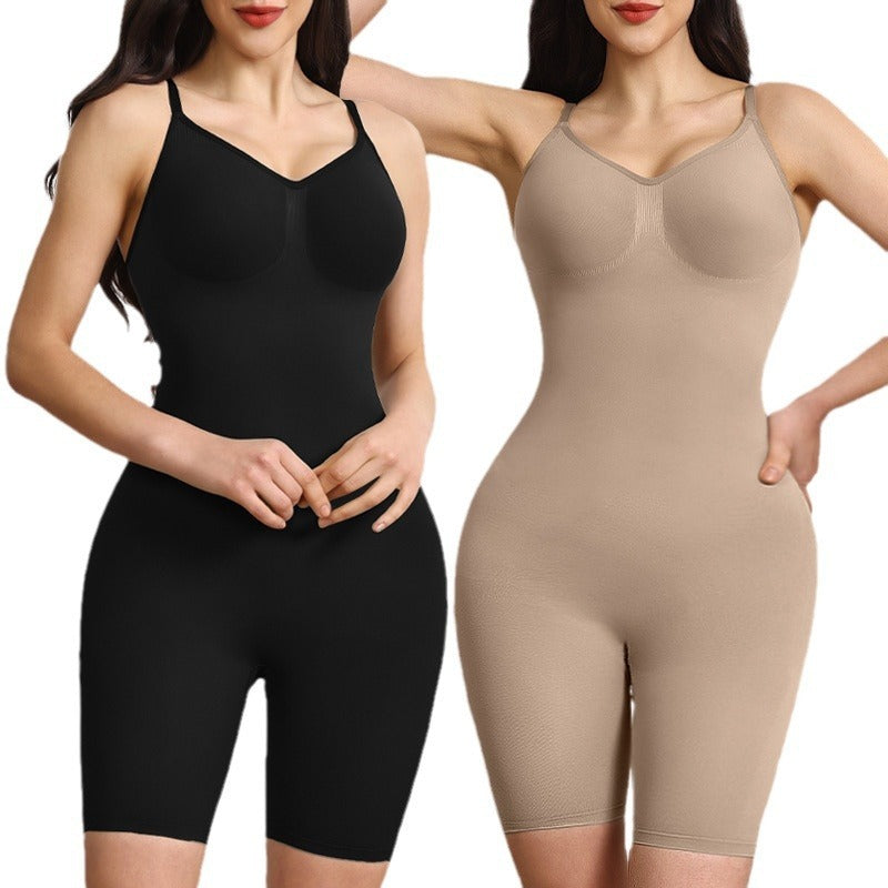 Women's Bodybuilding Shapewear Hip Lifting And Waist-slimming Open-end One-piece Underwear