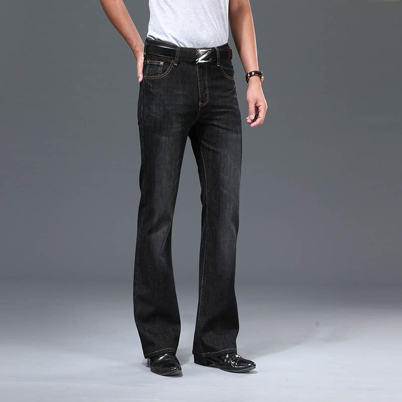 Men's Flared Long Loose Fit Jeans