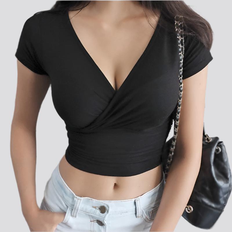 New Tight-fitting Cotton Crop Top Summer