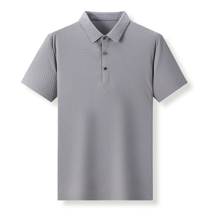 Lapel Polo Shirt Seamless Men's Top