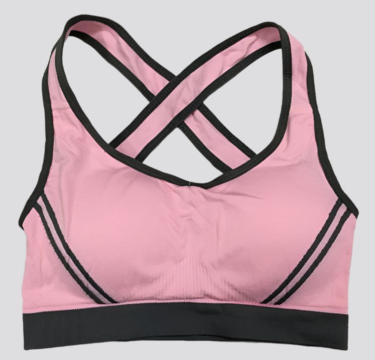 Women Athletic Vest Padded Tank Top Gym Fitness Sports Bra Stretch Cotton Seamless Breathable Yoga Bras Underwear