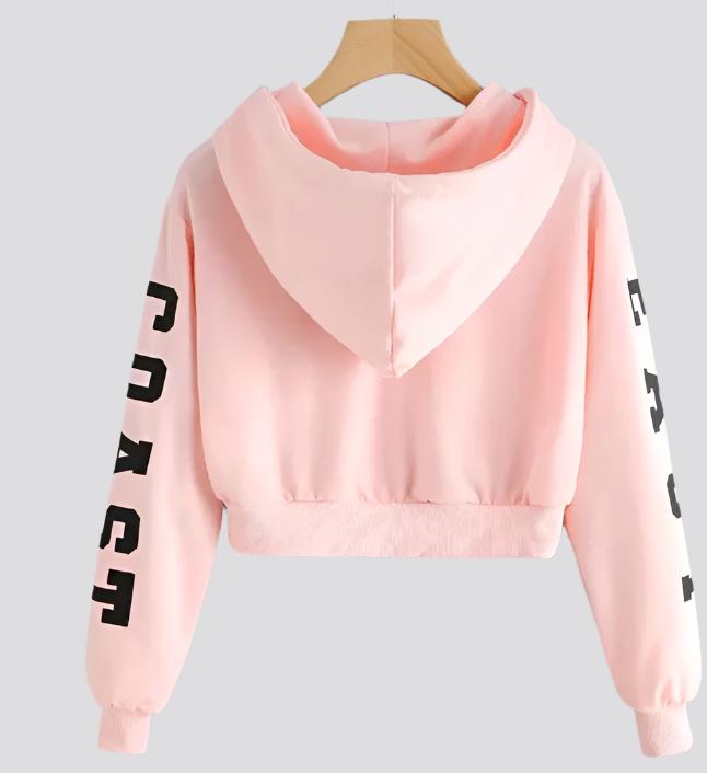 Crop pullover top sweatshirt women