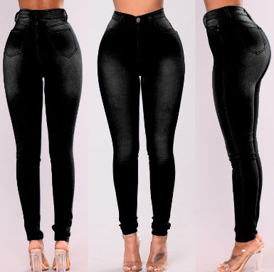 High waist women's jeans