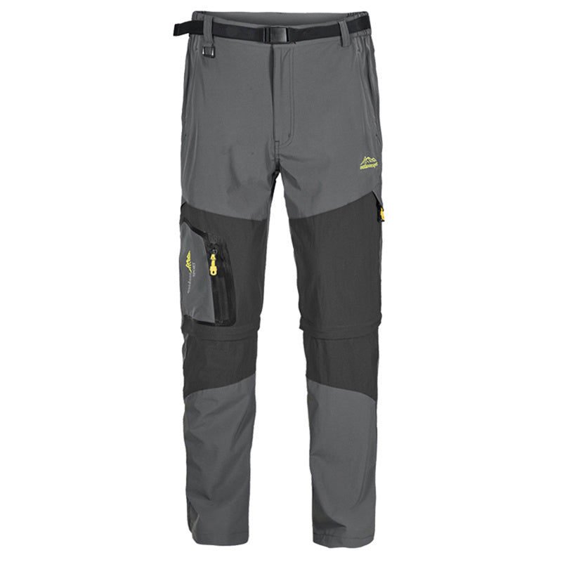 Quick-Drying Men Pants Trouser Legs Detachable Outdoor Hiking Casual Sport Men Pant Without Belt