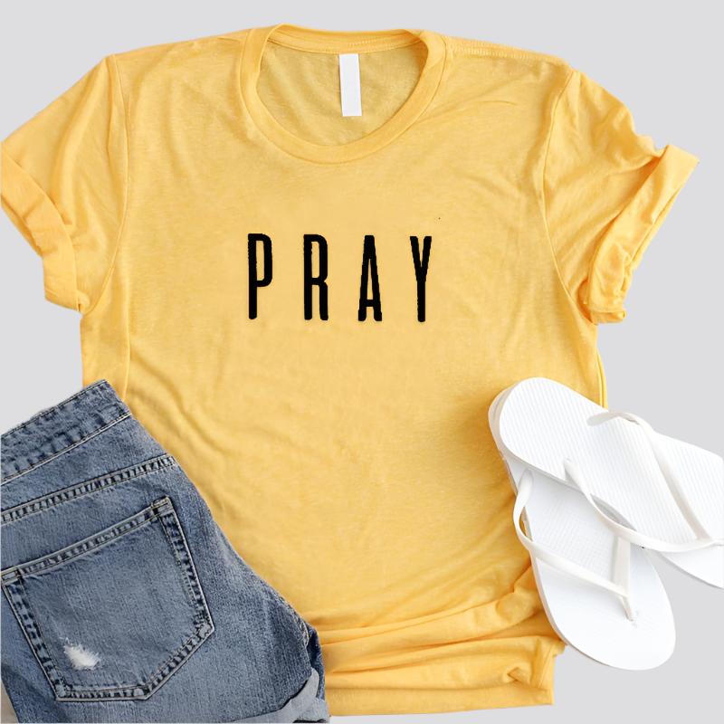 Pray Christian T Shirts Fashion Clothes Women's Tshirt tops