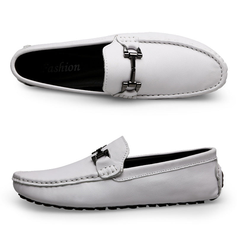 Slip On Genuine Leather Loafers Men Casual Shoes Designer