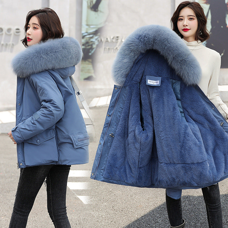 Pie Overcoming Women's Plus Size Women's Autumn And Winter Fur Jacket Women