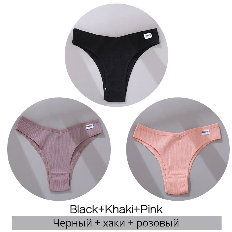 Women Cotton Underwear Women Thong Sexy Underwear