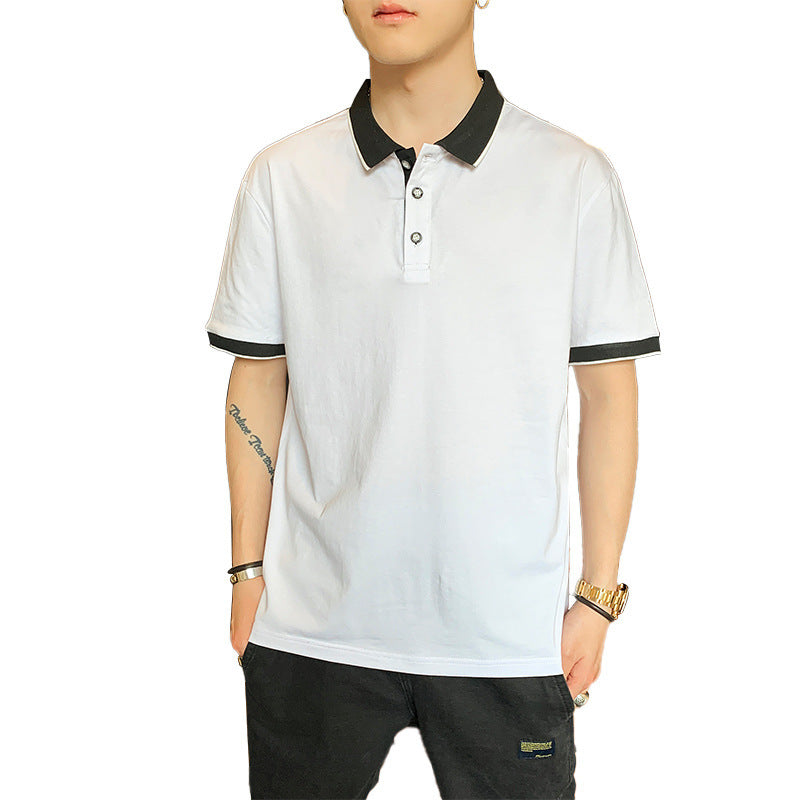 Youth Half-sleeved T-shirts On Clothes Men's Polo Shirts