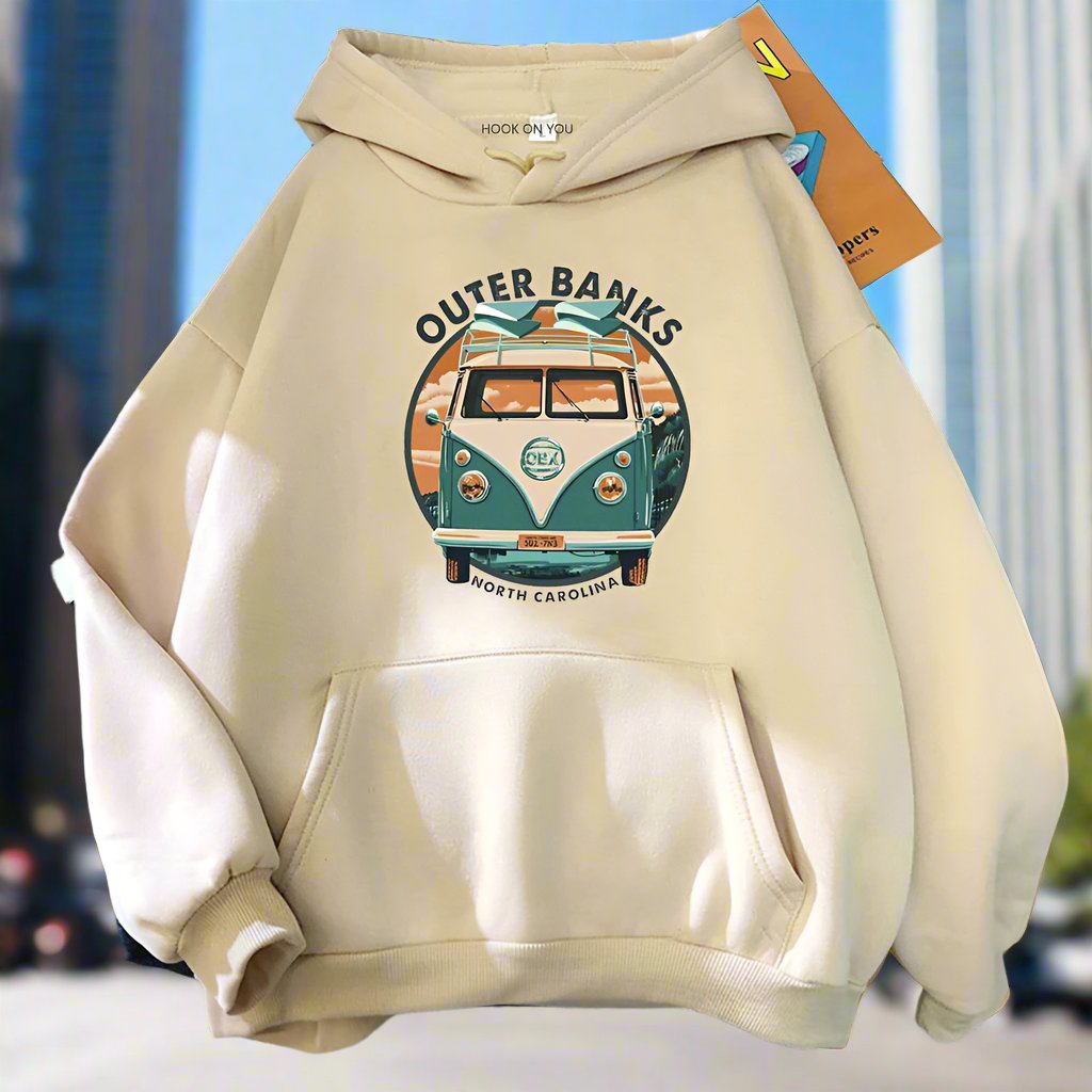 Car Cartoon Pattern Autumn And Winter Hoodie