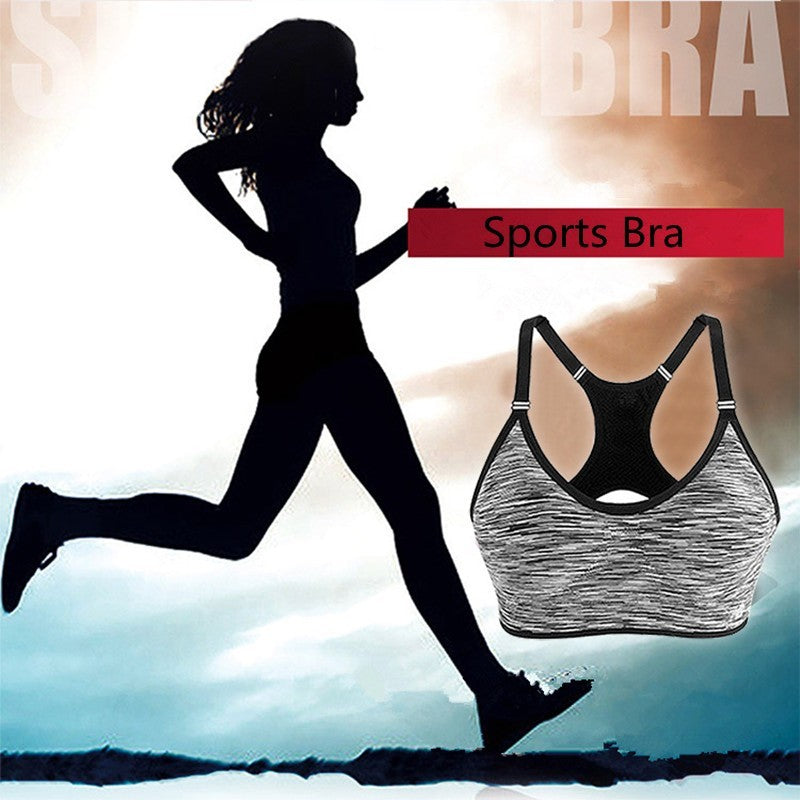 Sports Bra, Stretch Push Up Padded Fitness Vest ,Breathable Seamless Underwear Yoga Running Tops