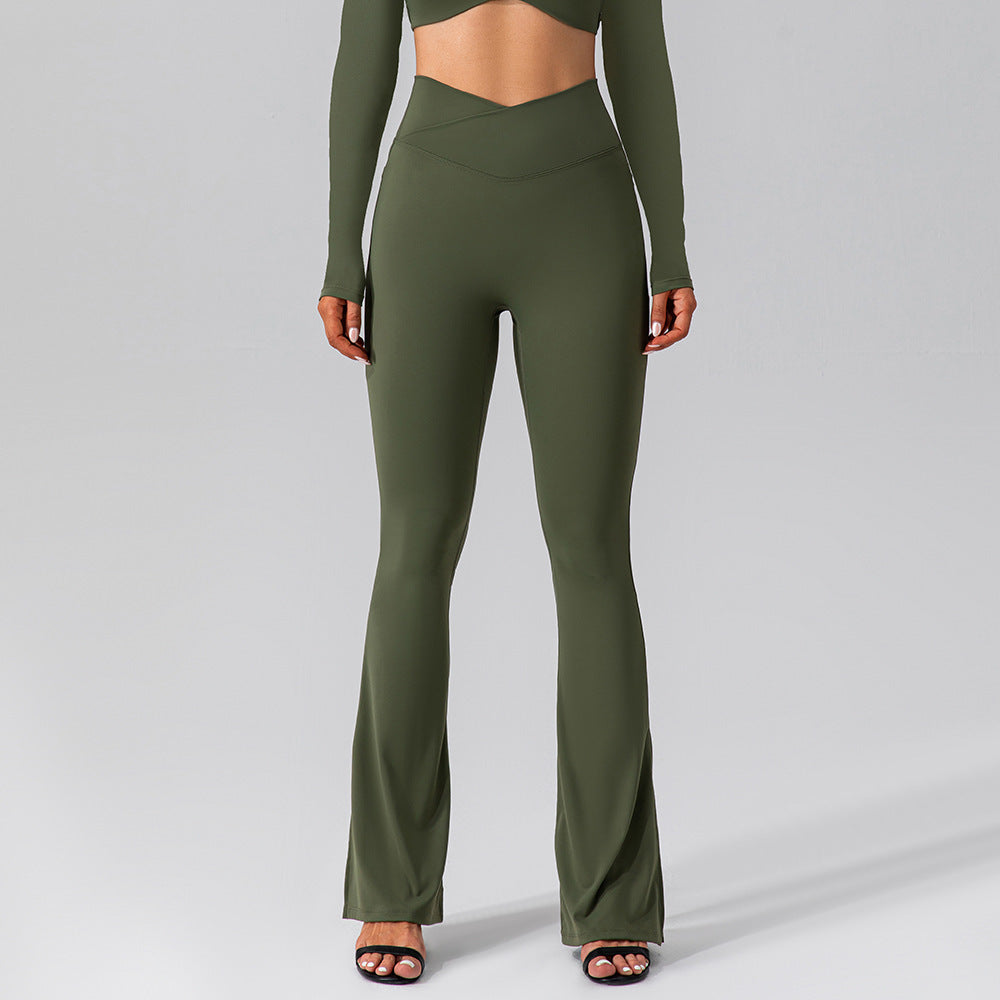 Stretch Yoga Bell-bottom Pants