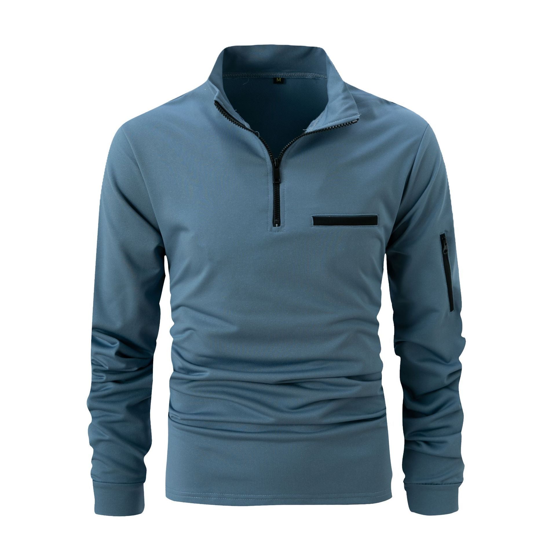 Men's Fashion Sports POLO Zipper Sweatshirt