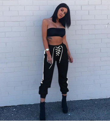 CROSS ROPE HIGH WAIST PANTS