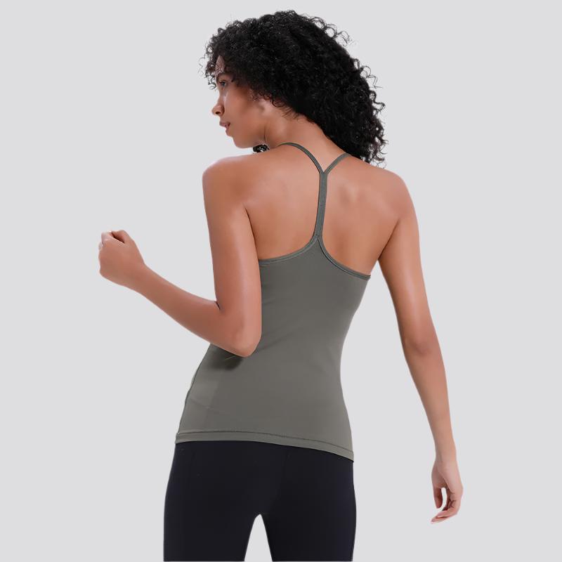 Lightweight Womens Fitted Sexy Tank Top Y Strip Back