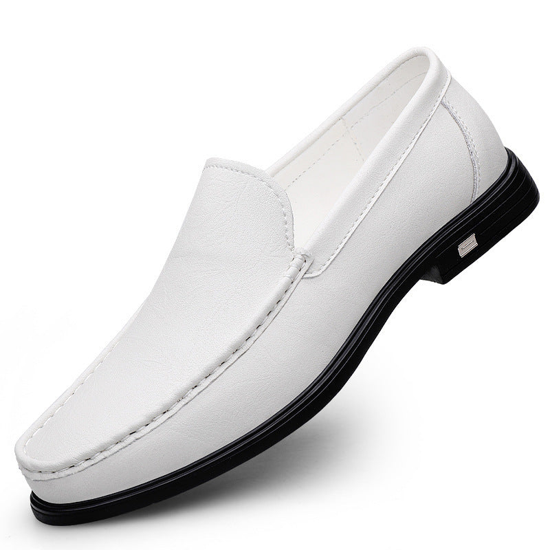 Fashion Multi-color Cowhide Casual Loafers Men