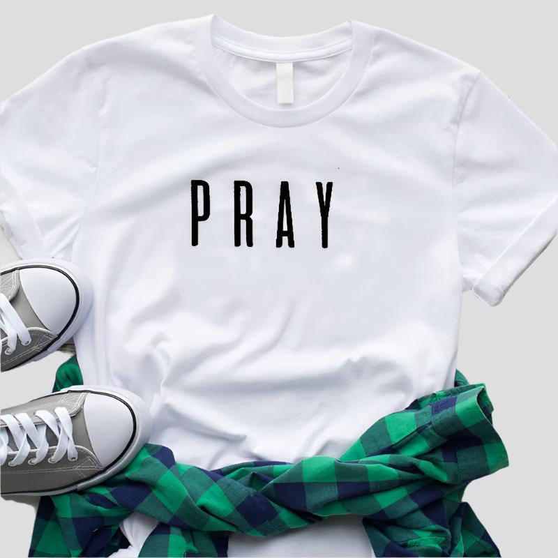 Pray Christian T Shirts Fashion Clothes Women's Tshirt tops