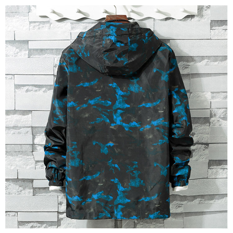 Spring And Autumn Camouflage Sports Jacket Men & Women Trendy Versatile Plus-sized Plus Size Casual Jacket Outer