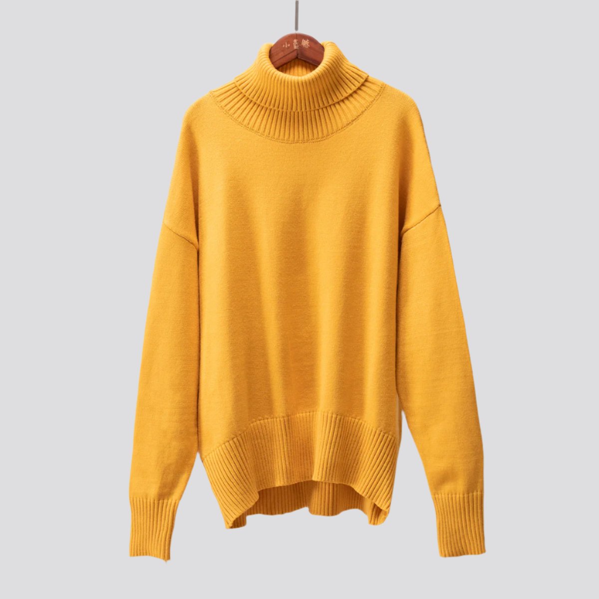 Women's Fashionable All-match Solid Color Turtleneck Sweater