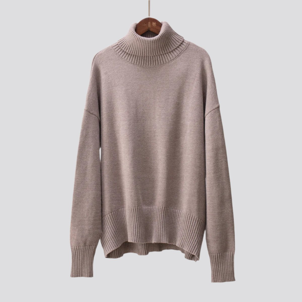 Women's Fashionable All-match Solid Color Turtleneck Sweater