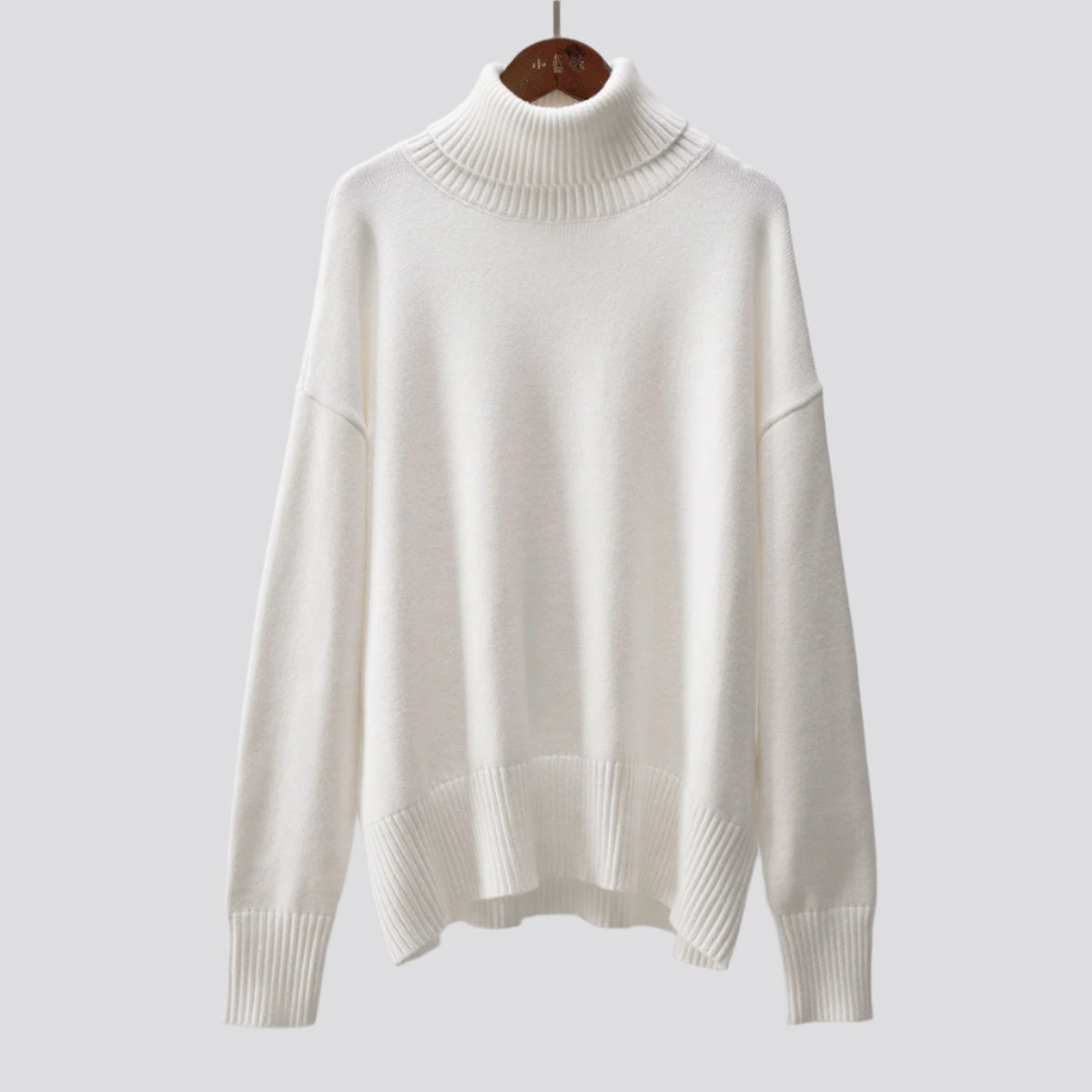 Women's Fashionable All-match Solid Color Turtleneck Sweater