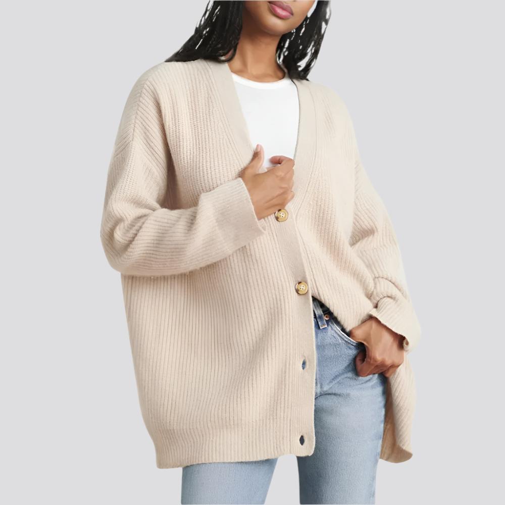 Popular Solid Color Cardigan Sweater Coat For Women