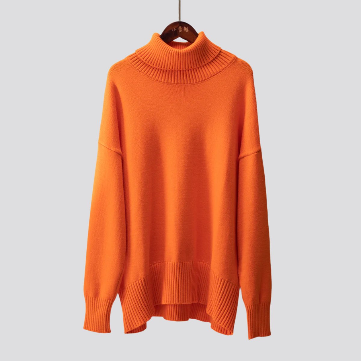 Women's Fashionable All-match Solid Color Turtleneck Sweater