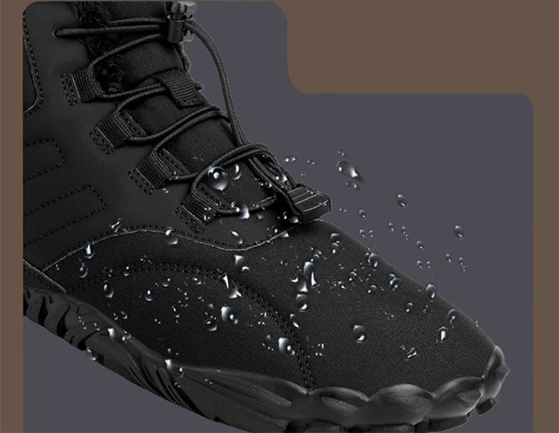 Outdoor Sports Cotton Shoes For Men And Women Winter Warm Slip-on Boots Wear-resistant Anti-ski Thickened Shoes Couple