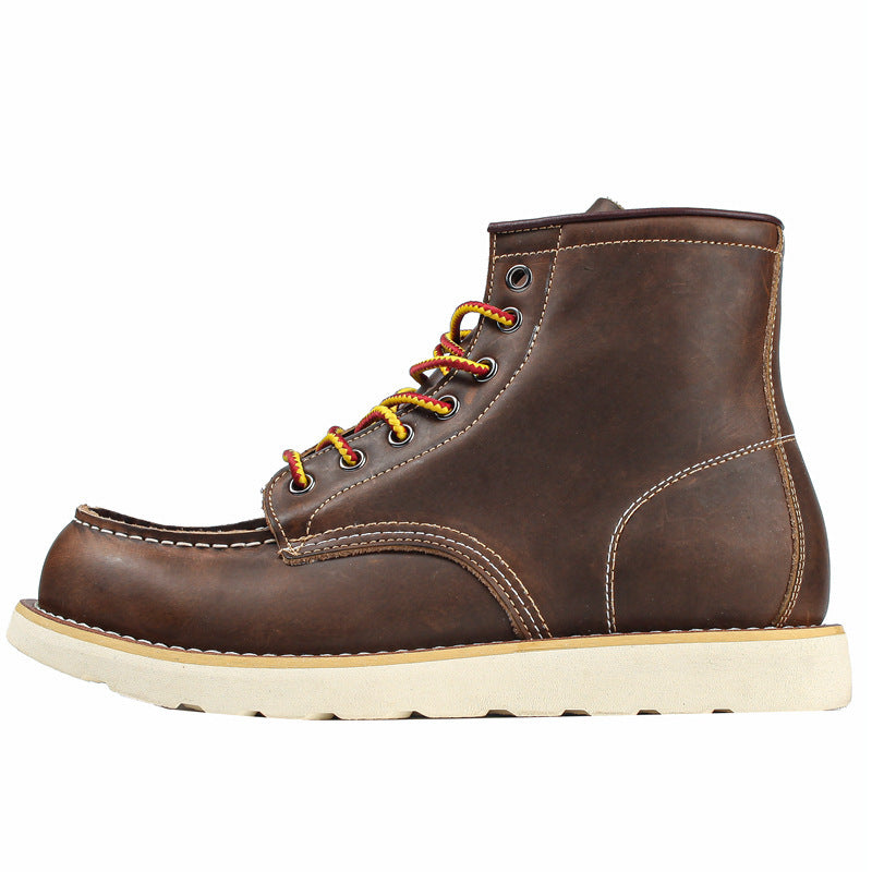 Retro Mark Head Work Boots Casual Martin Men