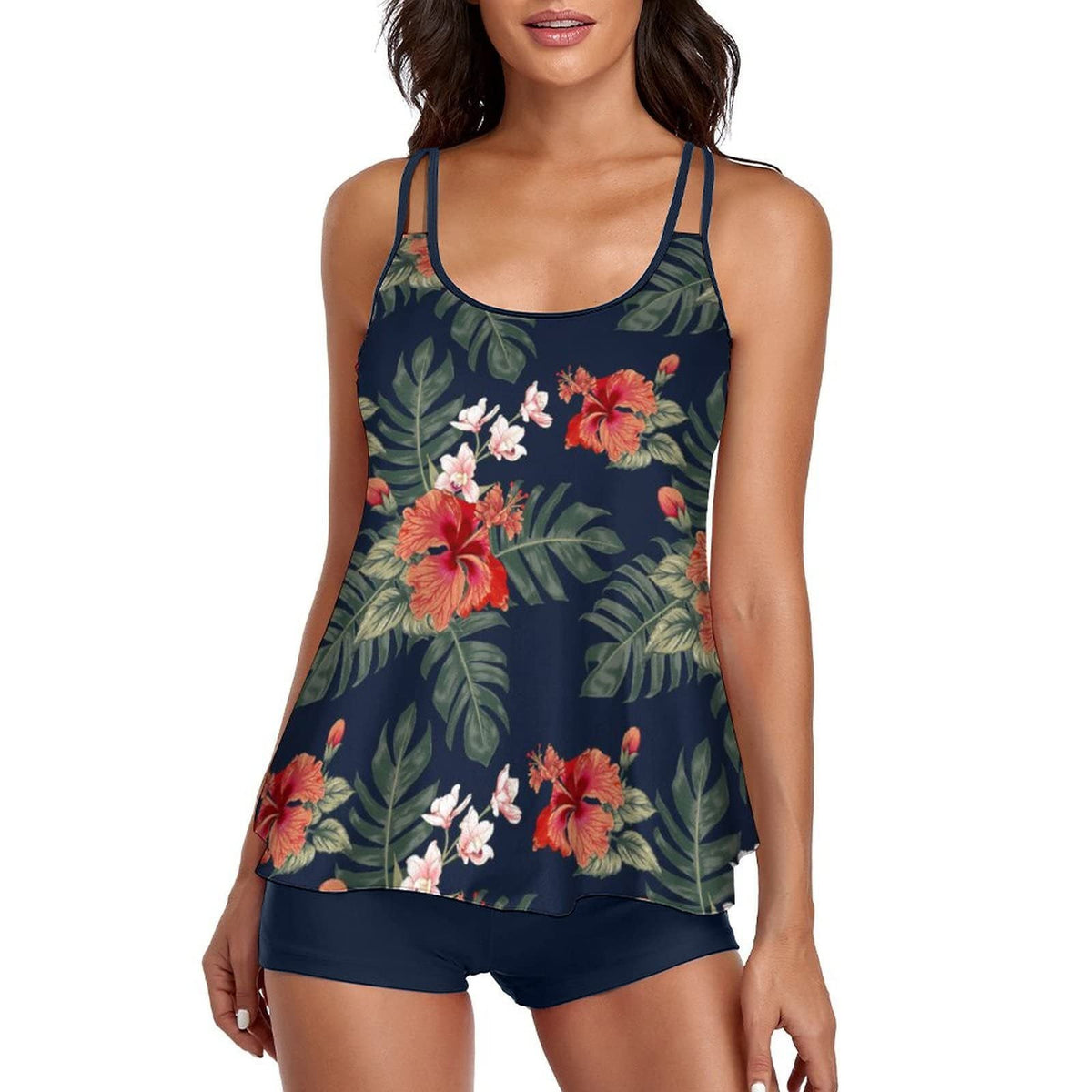 European And American Women's Tankini Swimsuit