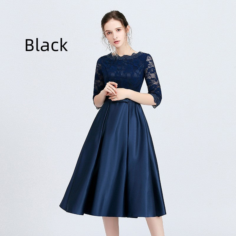 Versatile Casual Mid Length Evening Dress For Women