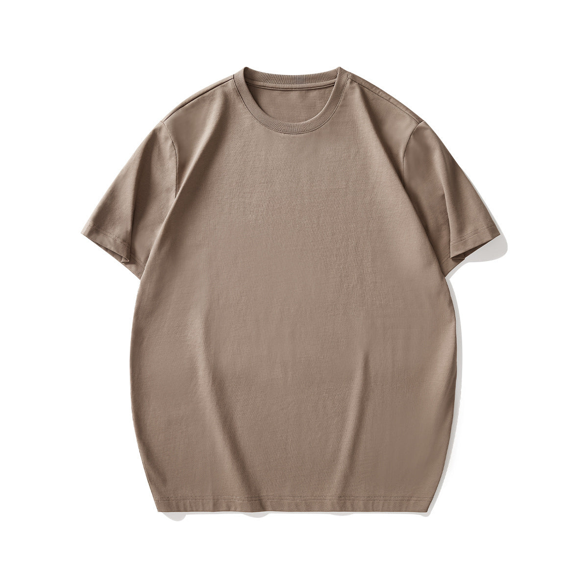 Solid Color Round Neck T-shirt Basic Cool Feeling