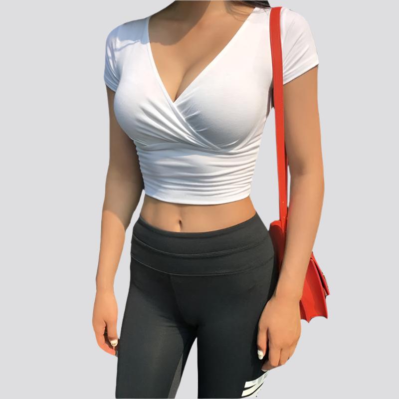 New Tight-fitting Cotton Crop Top Summer