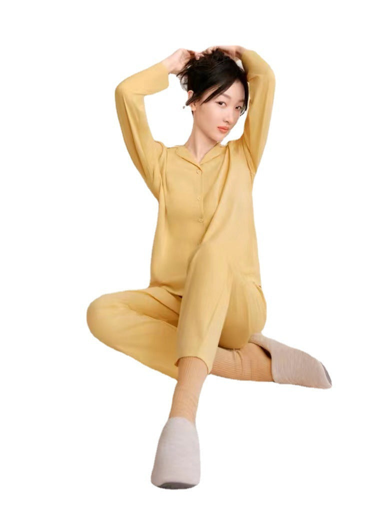 Pure Cotton Home Wear Couple Pajamas Women