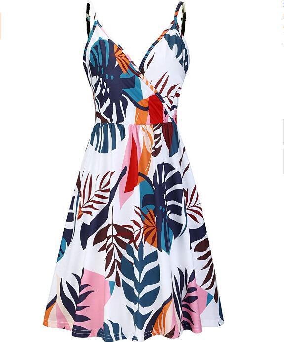 Small Floral Mini Print Slip Dress