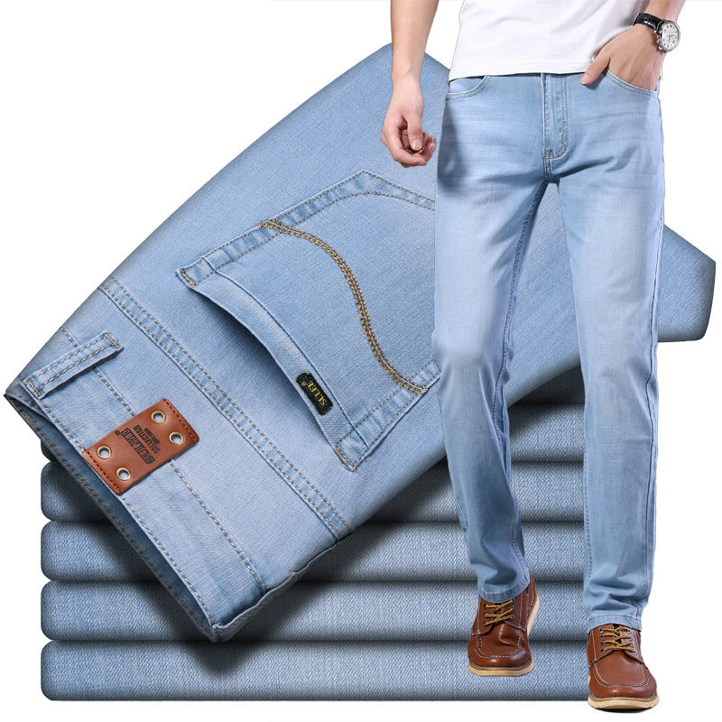 Men's Comfortable Elastic Straight Fit Jeans