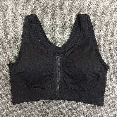 Factory Direct Supply Front Zipper Sports Bra Shockproof Breathable Underwired Running Vest Yoga Sports Underwear Women