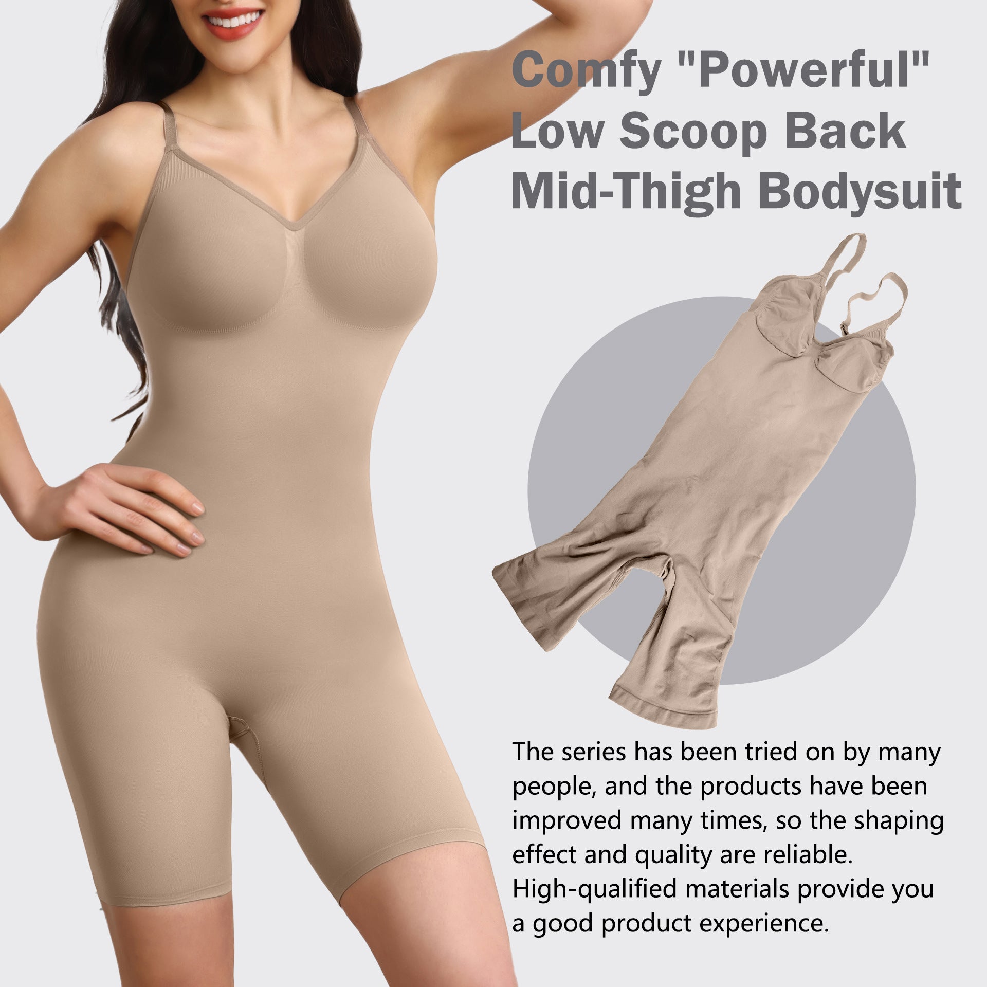 Women's Bodybuilding Shapewear Hip Lifting And Waist-slimming Open-end One-piece Underwear