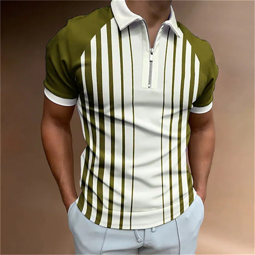 Men's 3D Printed Polo Shirt